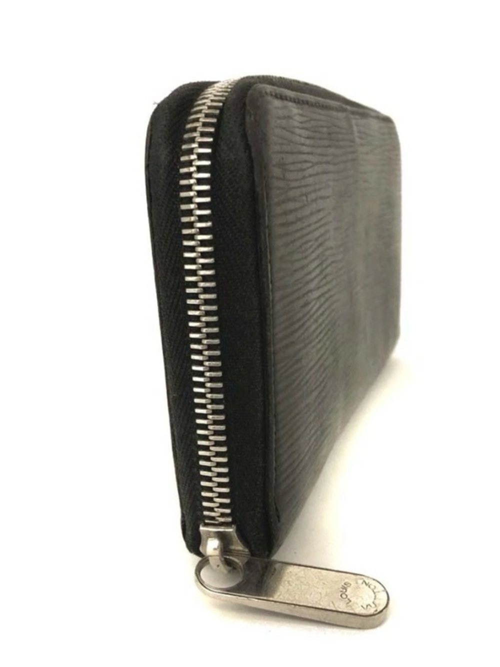 Louis Vuitton Zippy Wallet Black Epi Leather Silver Hardware